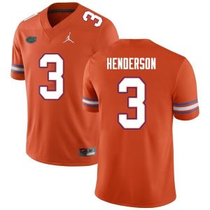 Men's Florida Gators #3 Xzavier Henderson NCAA Nike Orange Authentic Stitched College Football Jersey UCN8662NA